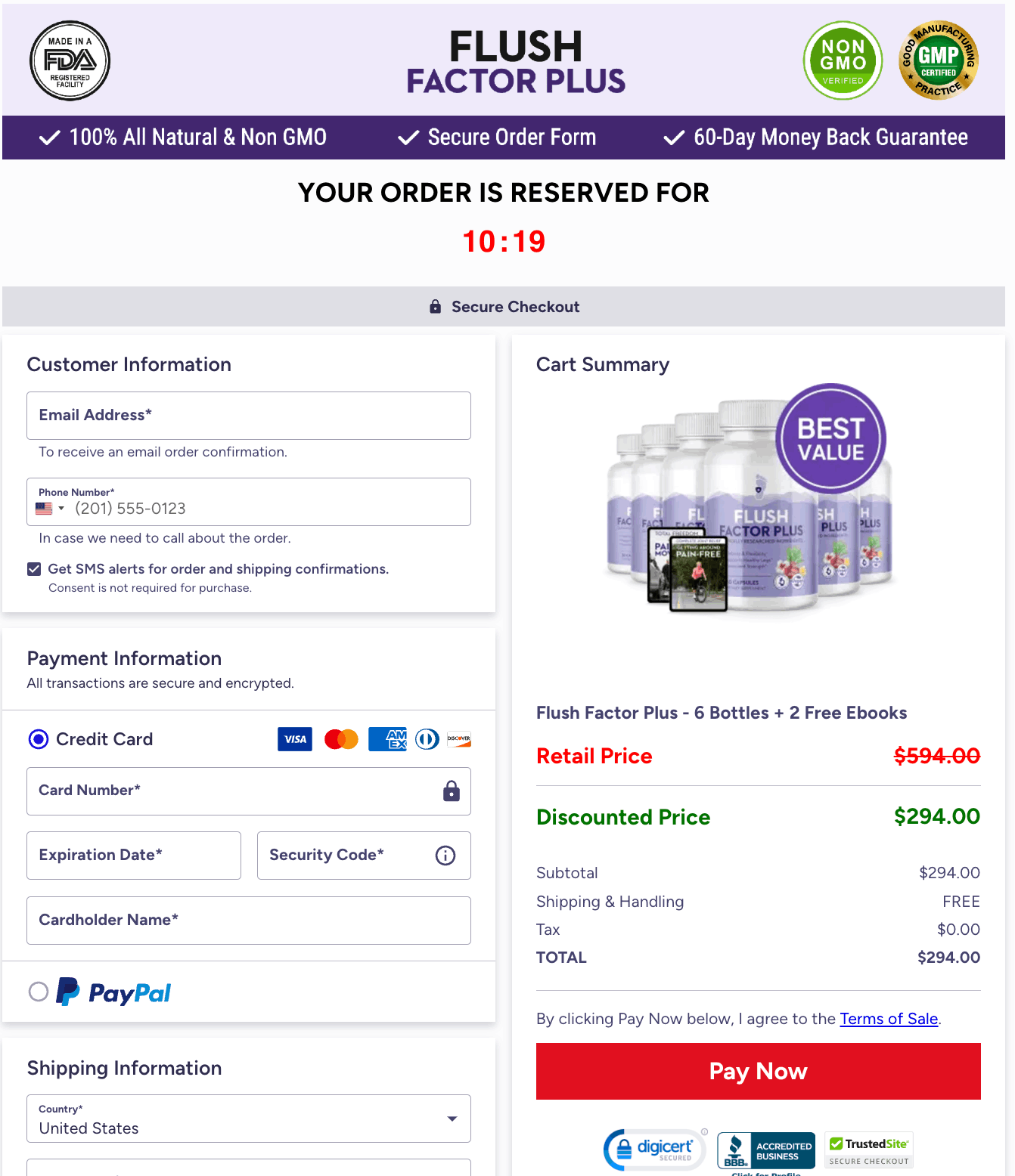 Flush Factor Plus_secure_checkout